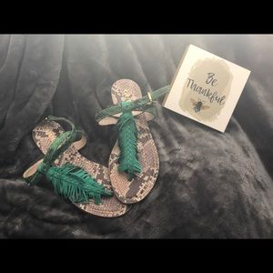 Guess Sandals w/ fringe.